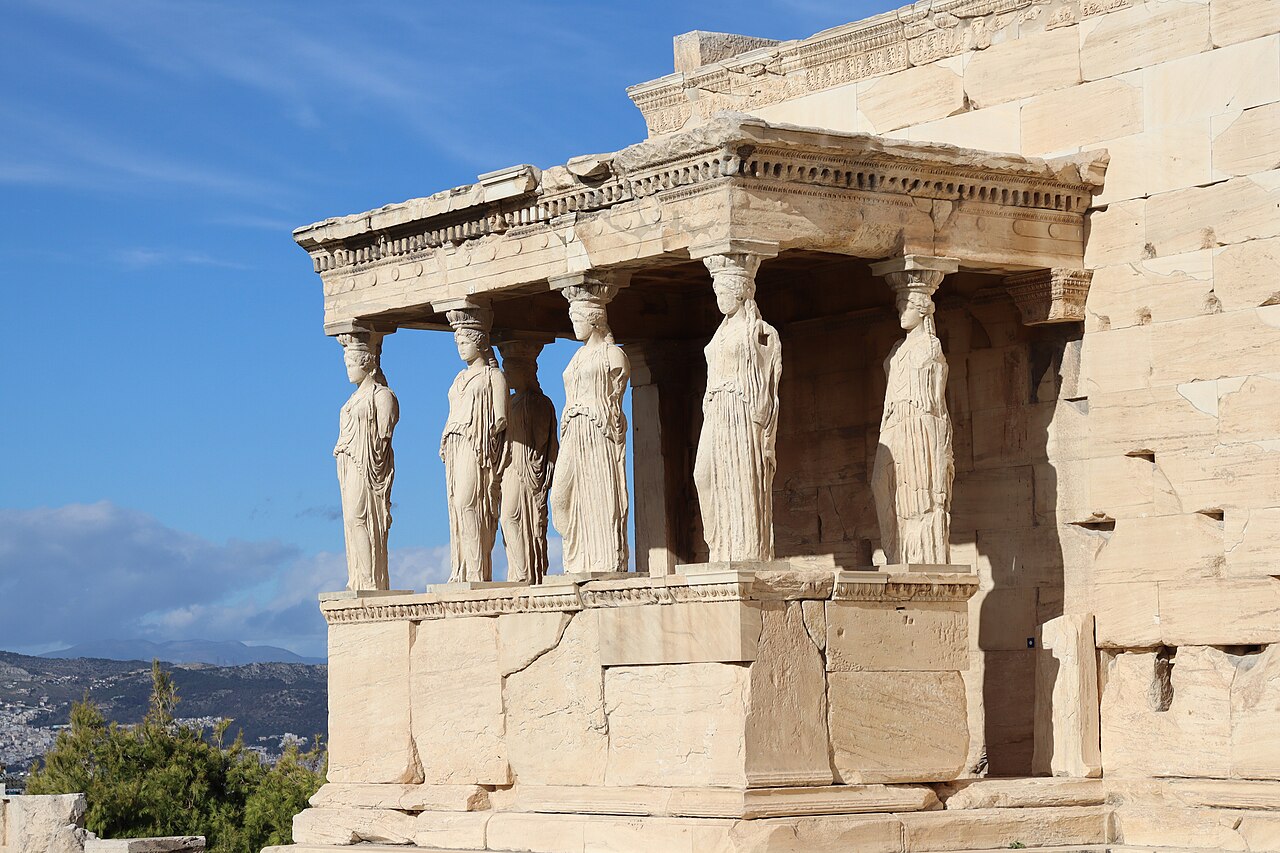 Porch of the Caryatids at the Erechtheion, Acropolis of Athens