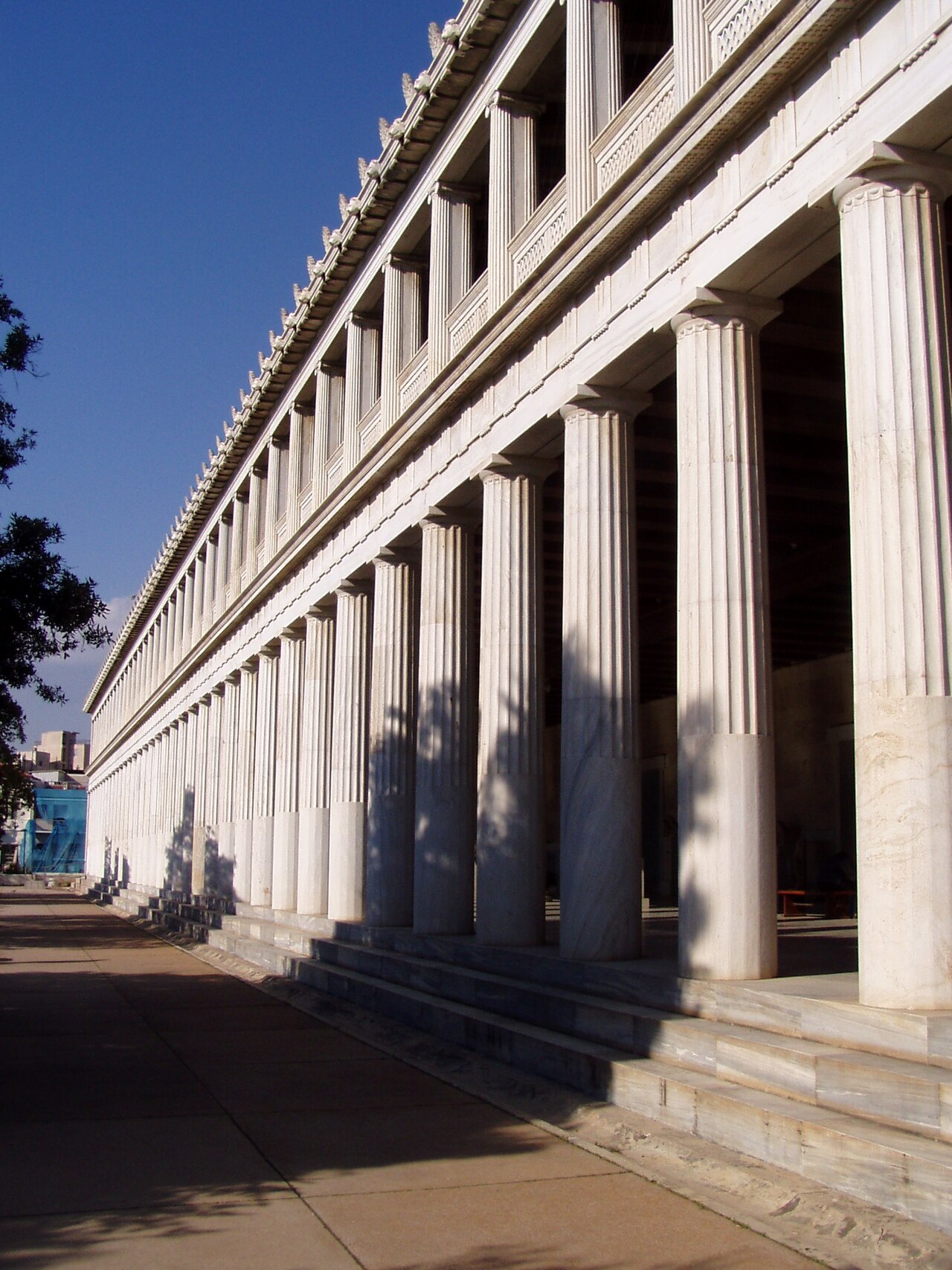 Stoa of Attalos colonnade building at the Ancient Agora of Athens