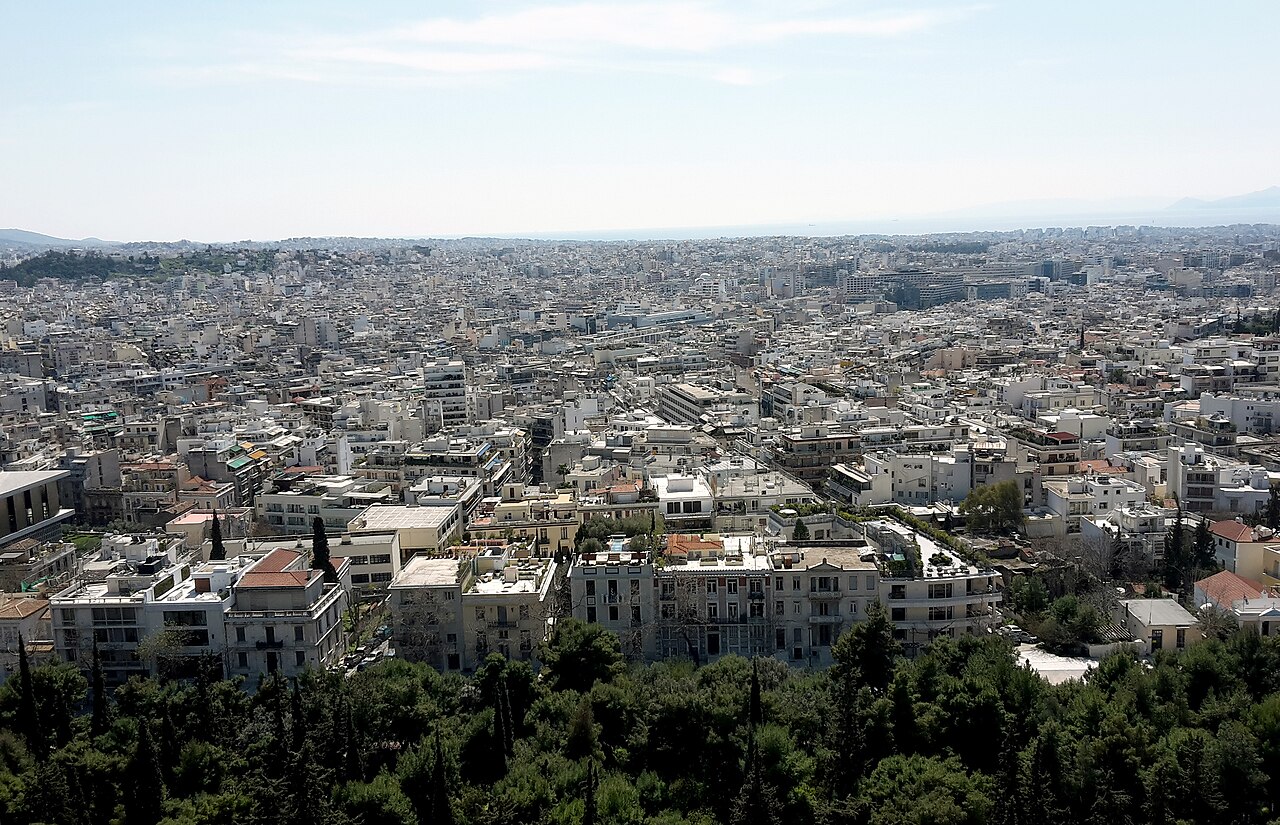 Athens skyline panorama with the Acropolis