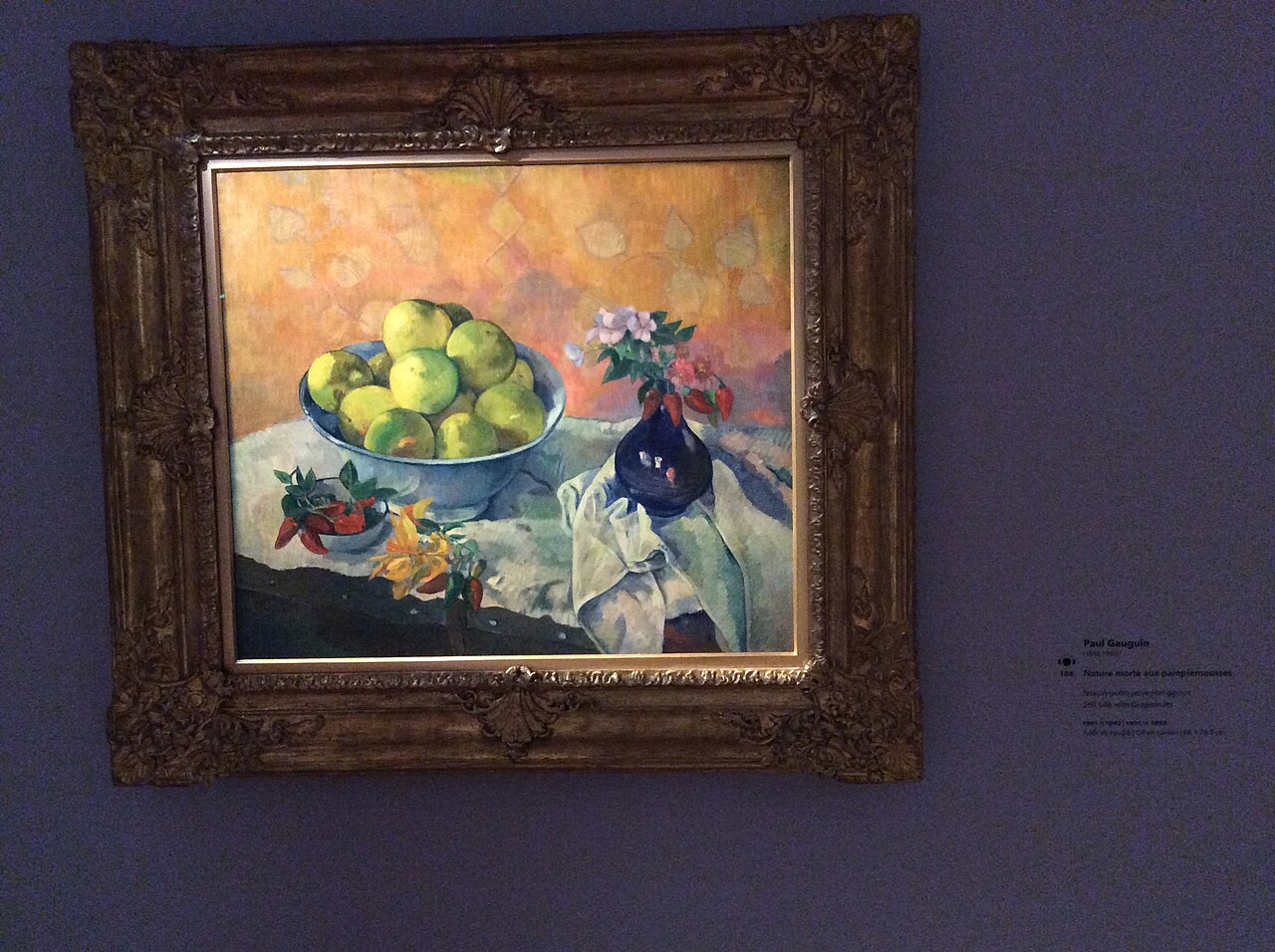 a Gauguin painting on display in the Goulandris Foundation collection