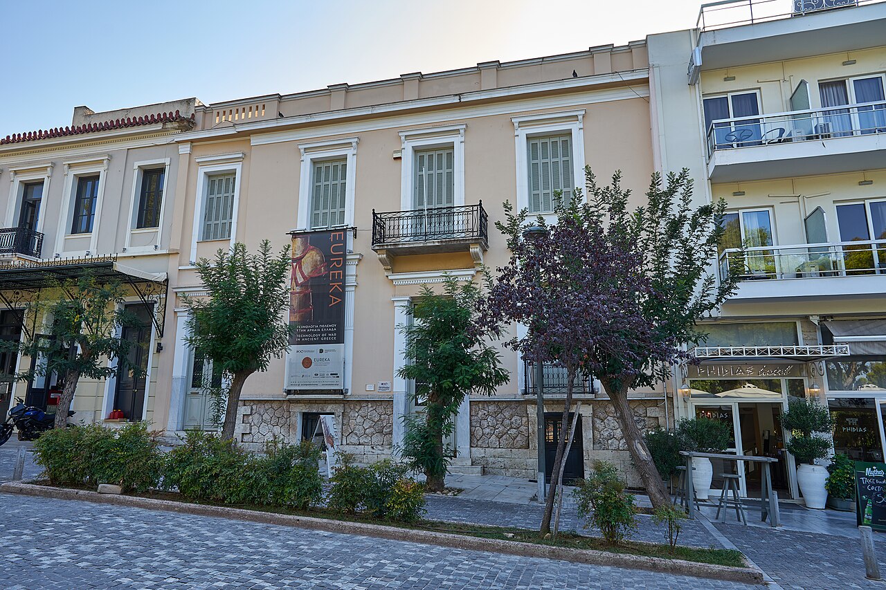 Herakleidon Museum neoclassical house exterior, Thissio