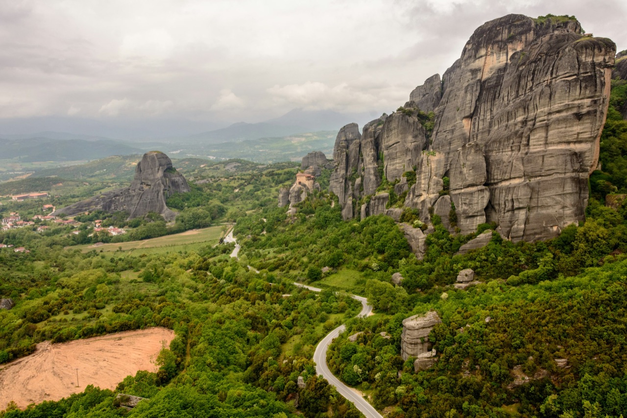 Meteora monastery on a sandstone cliff, Greece
