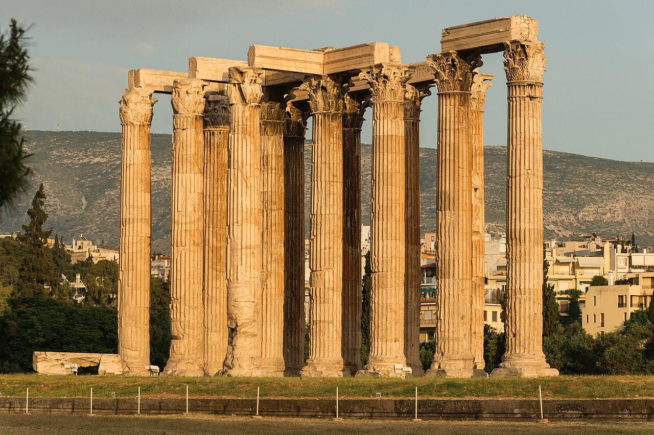 standing Corinthian columns of the Temple of Olympian Zeus, Athens