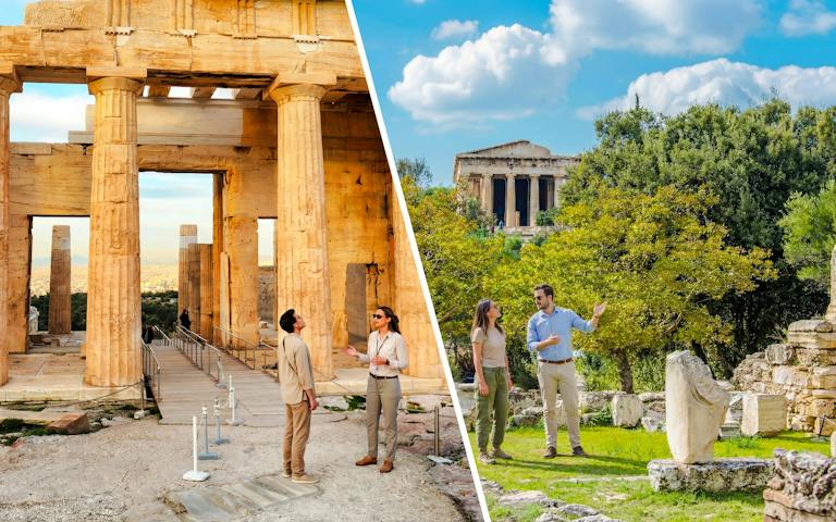Combo Guided Tour: Acropolis Parthenon + Ancient Agora Tour with Entry Tickets